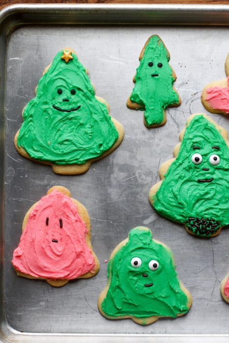 Christmas cookies with faces